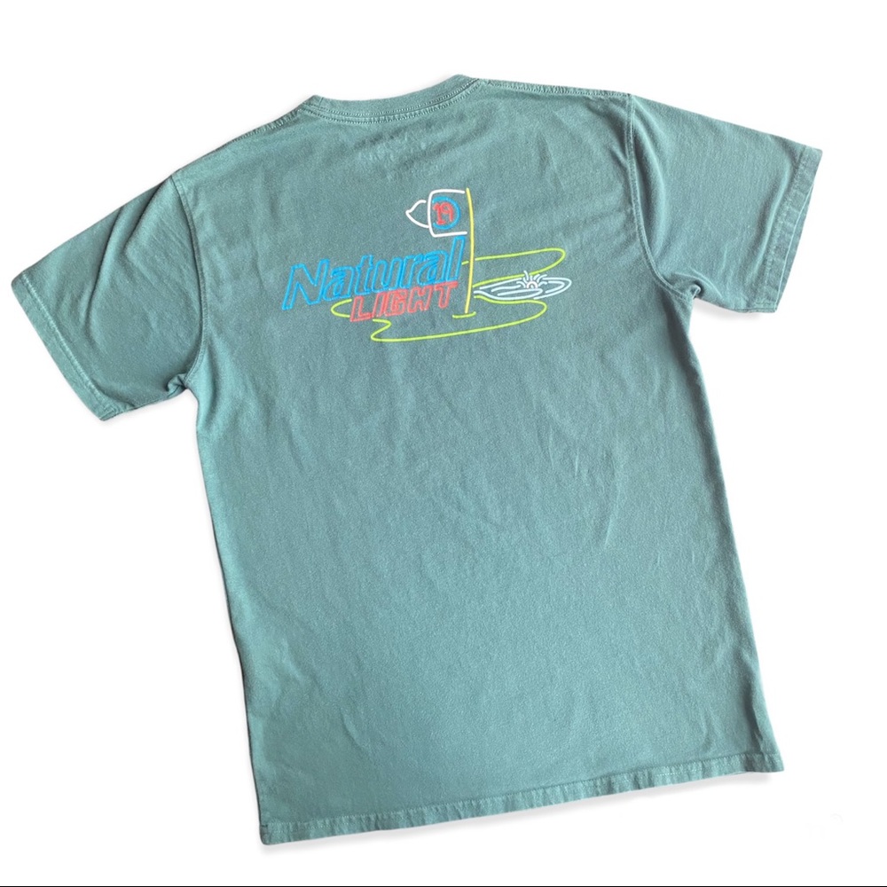 Rowdy Gentleman Natural Light 19th Hole ‘The Pocket Tee’- Medium